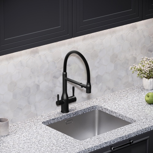 Смеситель для кухни Sancos Garda SC4009MB, матовый черный фото 9