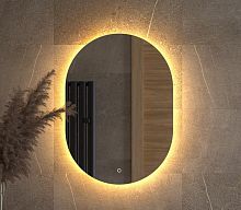 Зеркало DEFESTO OPTI DF 2913S с LED-подсветкой 50x70 см., сенсорный выключатель, 3000 K