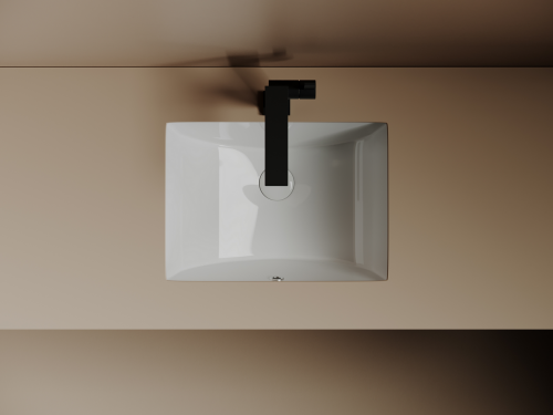 Раковина встраиваемая снизу Ceramicanova Era CN15002, белый глянец фото 5