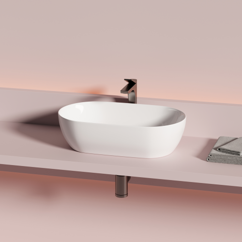 Накладная раковина Ceramicanova Twist CN12001, белый глянец фото 4