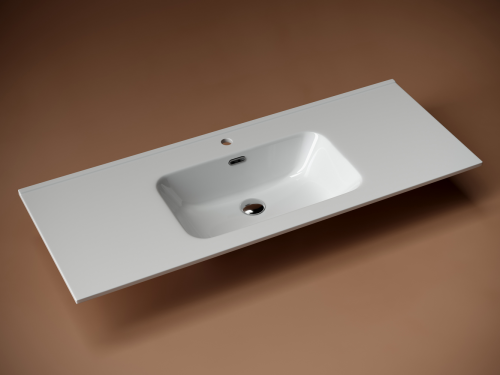 Раковина накладная мебельная Ceramicanova Element CN7006, белый глянец фото 2