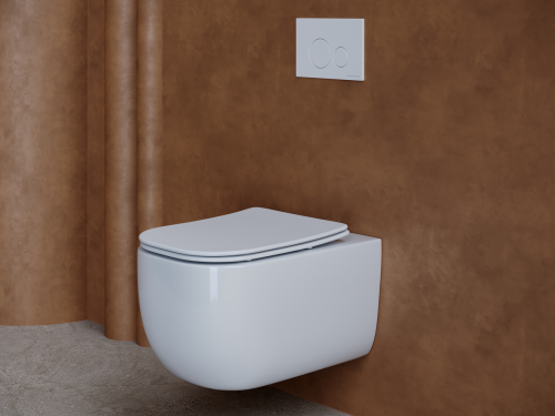 Подвесной унитаз Ceramicanova Noel CN3013 с крышкой-сидением фото 5