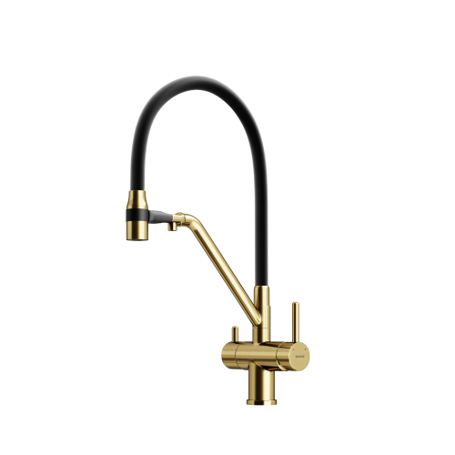 Смеситель для кухни Sancos Dora SC4003BG, брашированное золото