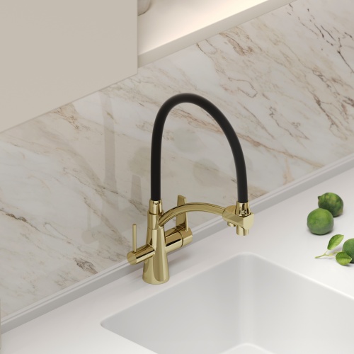 Смеситель для кухни Sancos Eri SC4001ZG, полированное золото фото 8