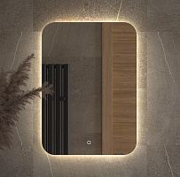 Зеркало DEFESTO OPTI DF 2804S с LED-подсветкой 50x70 см., сенсорный выключатель, 4500 K
