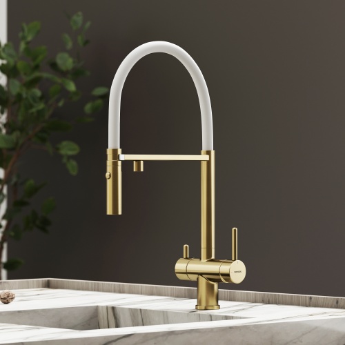 Смеситель для кухни Sancos Imola SC4010BG, брашированное золото фото 12