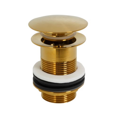 Донный клапан для раковины Cezares ECO, брашированное золото фото 2