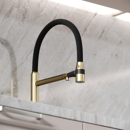 Смеситель для кухни Sancos Garda SC4009BG, брашированное золото фото 9