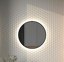 Зеркало DEFESTO AURA DF 2983 с окантовкой и LED-подсветкой Ø60 см., без выключателя, 4500 K