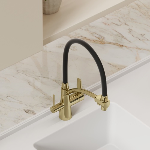 Смеситель для кухни Sancos Eri SC4001ZG, полированное золото фото 9