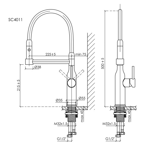 Смеситель для кухни Sancos Pride SC4011BNG, нержавеющая сталь фото 12