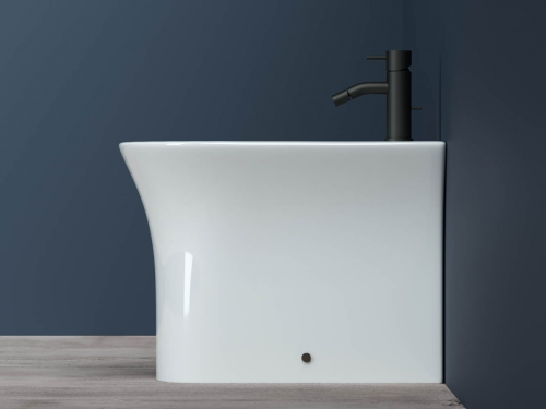 Биде напольное Ceramicanova Star CN1906, белое глянцевое фото 4
