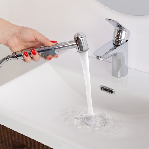 Смеситель для раковины BelBagno DUE-LVM/HGN-CRM-W0 с гигиеническим душем, хром фото 9