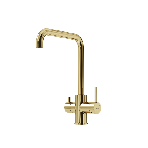 Смеситель для кухни Sancos Vela SC4013ZG, полированное золото