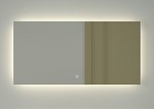 Зеркало DEFESTO GLOW DF 2505SH с фацетом и LED-подсветкой 100x50 см., сенсорный выключатель, 4500 K