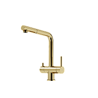 Смеситель для кухни Sancos Spin SC4015ZG, полированное золото