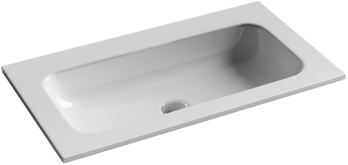 Раковина накладная мебельная Ceramicanova Grace CN7012wx без отверстия под смеситель, белый глянец
