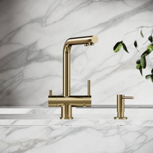 Смеситель для кухни Sancos Foster SC4014BG, брашированное золото фото 4