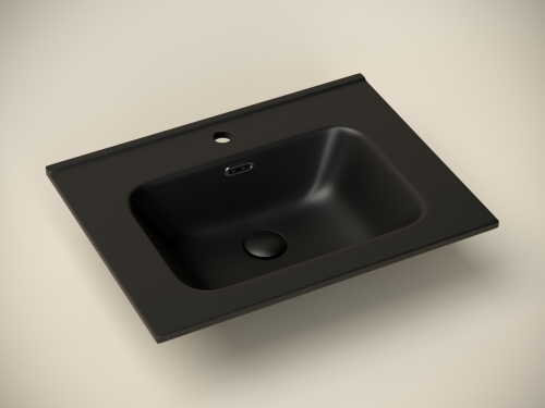 Раковина накладная мебельная Ceramicanova Element CN7001MB, черный матовый фото 2