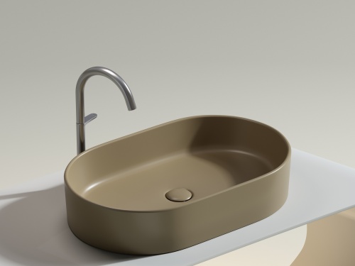 Накладная раковина Ceramicanova ELEMENT CN6048MC, капучино матовый фото 4