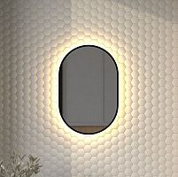 Зеркало DEFESTO AURA DF 2931 с окантовкой и LED-подсветкой 40x60 см., без выключателя, 3000 K