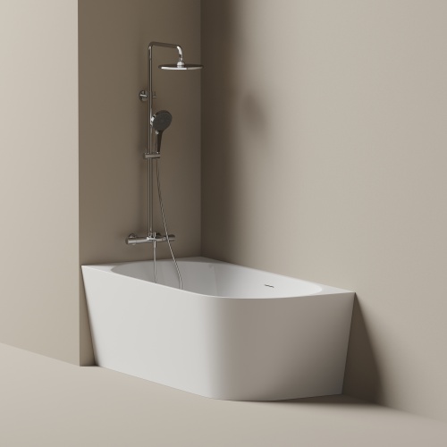 Асимметричная угловая акриловая ванна Sancos Edge FB23L левосторонняя, 170x80 фото 7