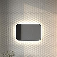 Зеркало DEFESTO AURA DF 2962RH с окантовкой и LED-подсветкой 60x40 см., ИК - выключатель, 4500 K