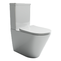 Унитаз-компакт Ceramicanova HighLight  CN1802 с крышкой-сидением CN1802-B + CN1802-T Унитаз-компакт Ceramicanova HighLight  CN1802 с крышкой-сидением