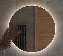 Зеркало DEFESTO OPTI DF 2846S с LED-подсветкой Ø90 см., сенсорный выключатель, 4500 K