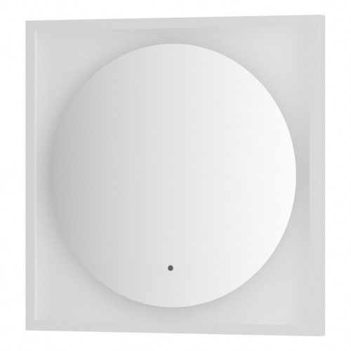 Зеркало DEFESTO ECLIPSE DF 2226R в багетной раме с LED-подсветкой 60x60 см., ИК - выключатель белая рама, 4500 K фото 4