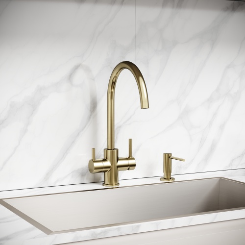 Смеситель для кухни Sancos Taper SC4012BG, брашированное золото фото 2