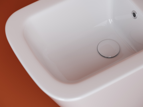 Биде подвесной Ceramicanova Union CN4003MB белое глянцевое фото 6