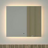 Зеркало DEFESTO GLOW DF 2516RH с фацетом и LED-подсветкой 70x60 см., ИК - выключатель, 3000 K