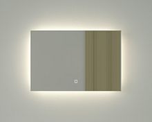 Зеркало DEFESTO GLOW DF 2502SH с фацетом и LED-подсветкой 60x40 см., сенсорный выключатель, 4500 K