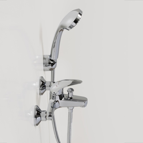 Смеситель для ванны и душа WasserKRAFT Isen 2601, хром фото 7