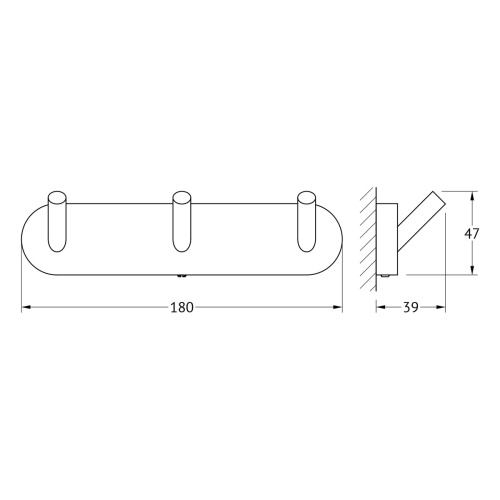 Крючок Artwelle Harmonie HAR 002, хром фото 3