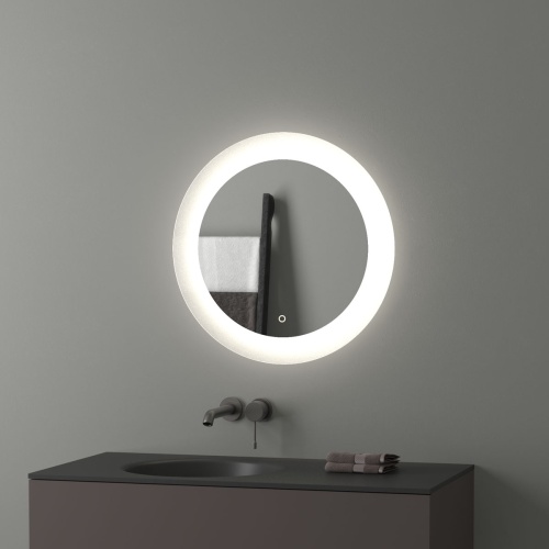 Зеркало Evoform Ledshine BY 2623 с LED-подсветкой и сенсорным выключателем, 60х60 см., 4000К