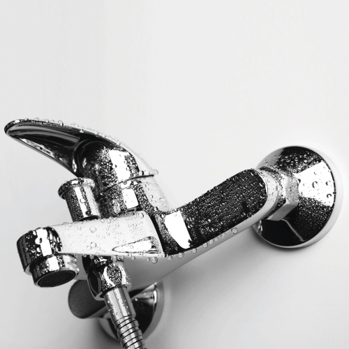 Смеситель для ванны и душа WasserKRAFT Isen 2601, хром фото 2