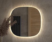 Зеркало DEFESTO OPTI DF 2850R с LED-подсветкой 70x70 см., ИК - выключатель, 4500 K