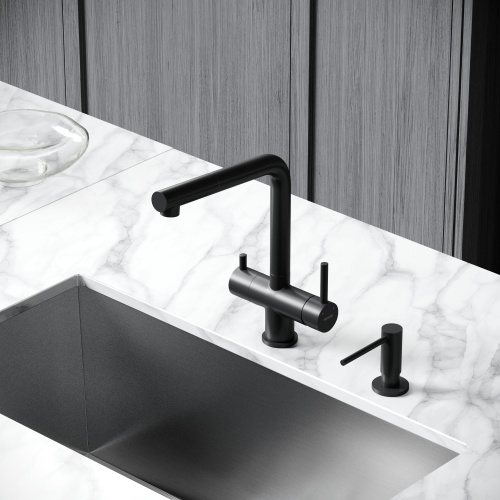 Смеситель для кухни Sancos Spin SC4015MB, черный матовый фото 3