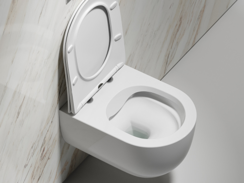 Подвесной унитаз Ceramicanova Modena CN6063 с крышкой-сидением фото 13