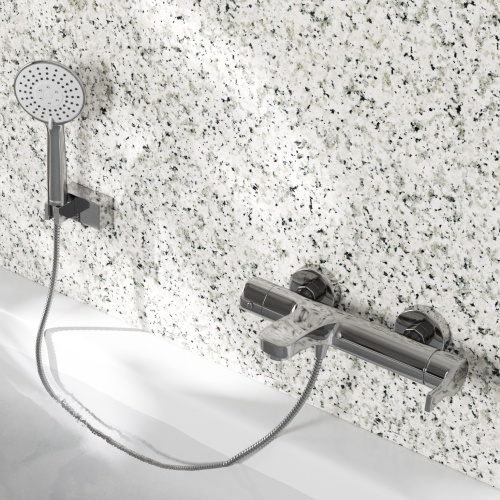 Смеситель для ванны и душа WasserKRAFT Berkel 4801, хром фото 3