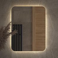 Зеркало DEFESTO OPTI DF 2807 с LED-подсветкой 60x80 см., без выключателя, 4500 K