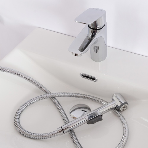 Смеситель для раковины BelBagno DUE-LVM/HGN-CRM-W0 с гигиеническим душем, хром фото 8