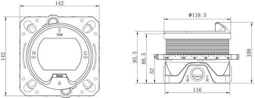 Душевой комплект Vincea Inspire VSFW-3I21MT1RMB термостатический встраиваемый С ВНУТРЕННЕЙ ЧАСТЬЮ, двухрежимный, черный фото 12