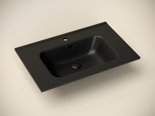 Раковина накладная мебельная Ceramicanova Element CN7007MB, черный матовый фото 2