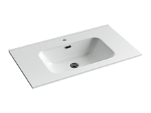 Раковина накладная мебельная Ceramicanova Element CN7005, белый глянец