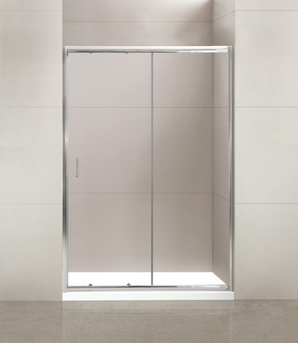 Душевая дверь в нишу BelBagno 110x195 UNO-195-BF-1-110-C-Cr, стекло прозрачное, профиль хром