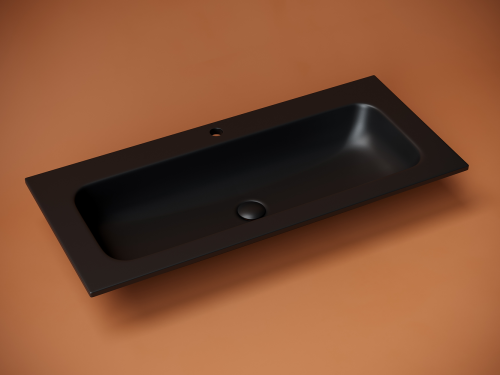 Раковина накладная мебельная Ceramicanova Grace CN7013MB, черный матовый фото 2