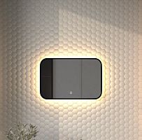 Зеркало DEFESTO AURA DF 2972SH с окантовкой и LED-подсветкой 60x40 см., сенсорный выключатель, 3000 K